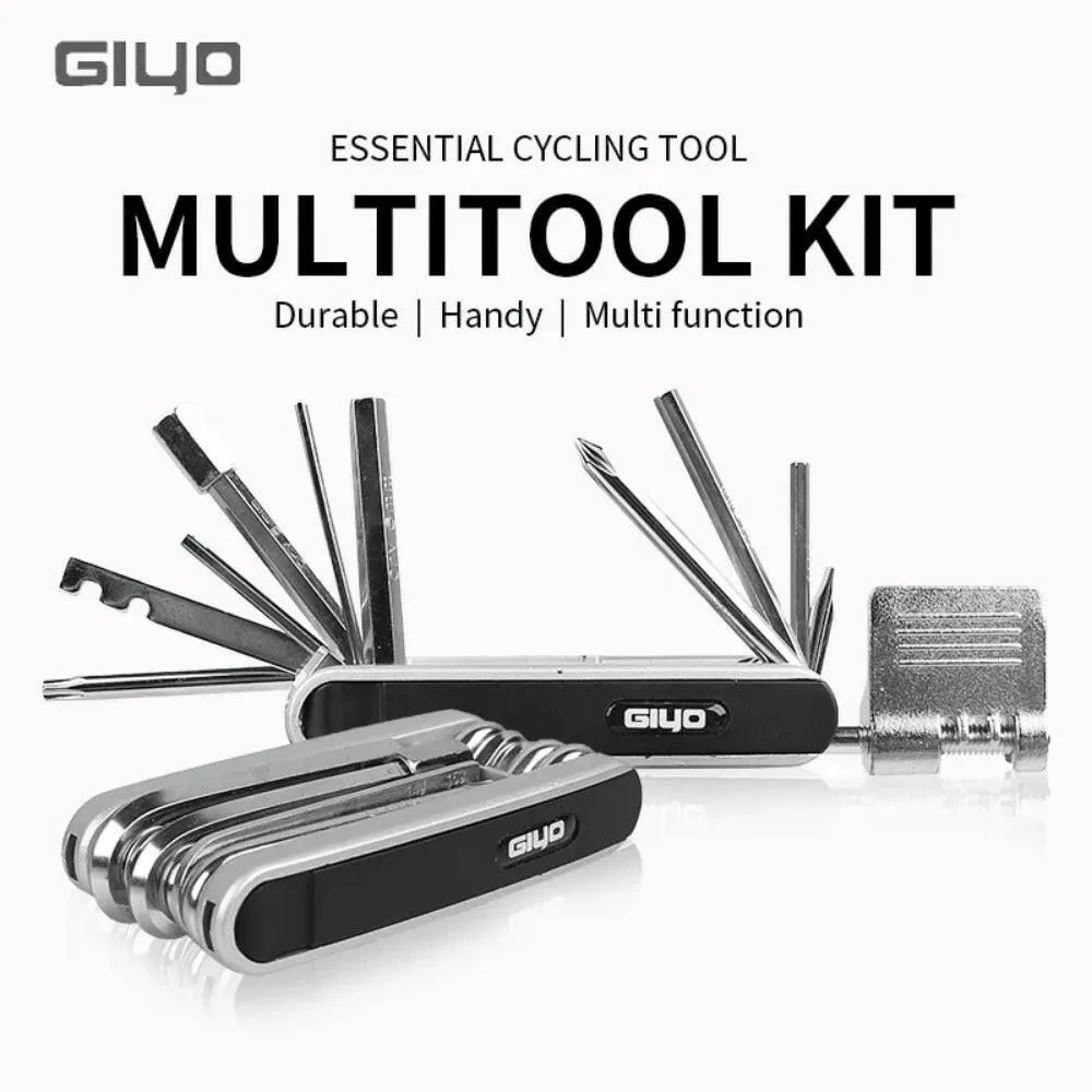 12 in 1 Bicycle Repair Tools Kit Portable MTB Bike Mini Cycling Multitool Hex Spoke Screwdrivers Tyre Lever Allen Wrench