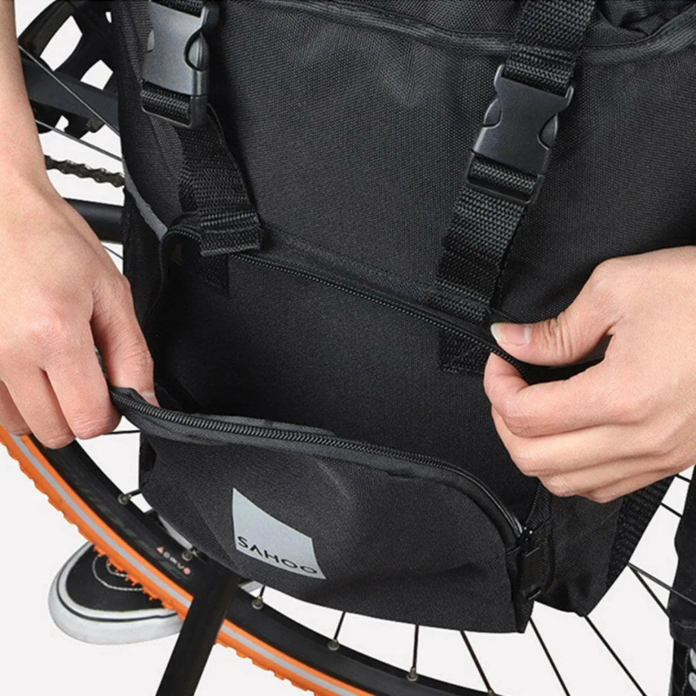 15L Single Pannier Cycling Bag Multifunctional Bicycle Bike Rear Seat Trunk Bag Large Capacity    Outdoor Sports Pouch Rack Panniers Reflective Rear Bag MTB Road Bike Bag Waterproof Bicycle Storage Bag  Bike   Accessories