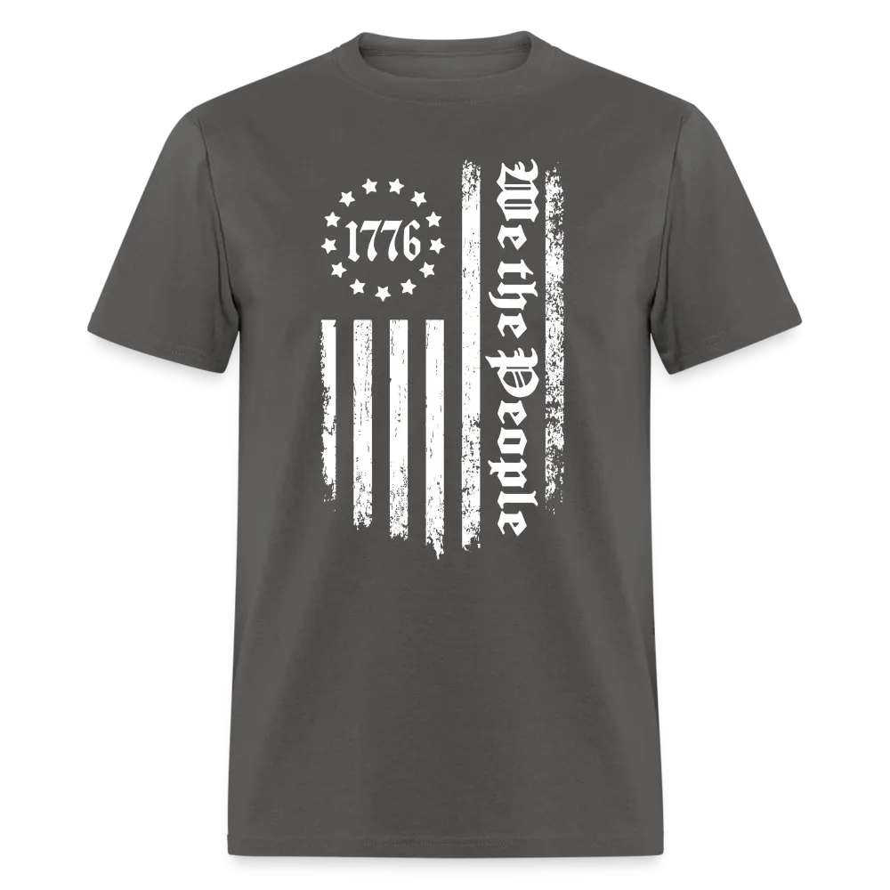 1776 We The People T-Shirt White Flag 13 Stripes
