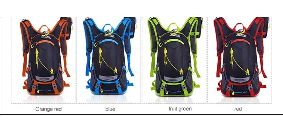 18L waterproof hiking bag bladder bag running bag camping daypack multipurpose backpack