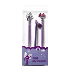 3 Topper Pencils - Purple