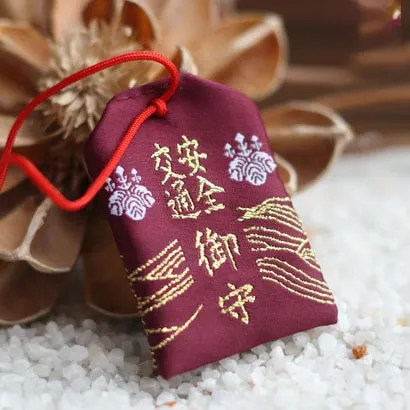 39Style New Omamori Pray Fortune Beauty Health Safe Transparent Wealth Bag Guard Talisman Pendant Keychain Couple Gift