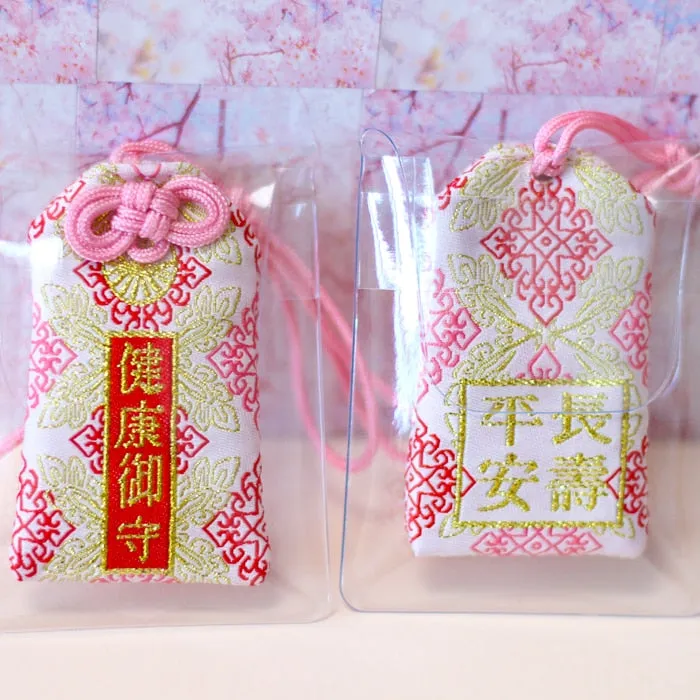 39Style New Omamori Pray Fortune Beauty Health Safe Transparent Wealth Bag Guard Talisman Pendant Keychain Couple Gift