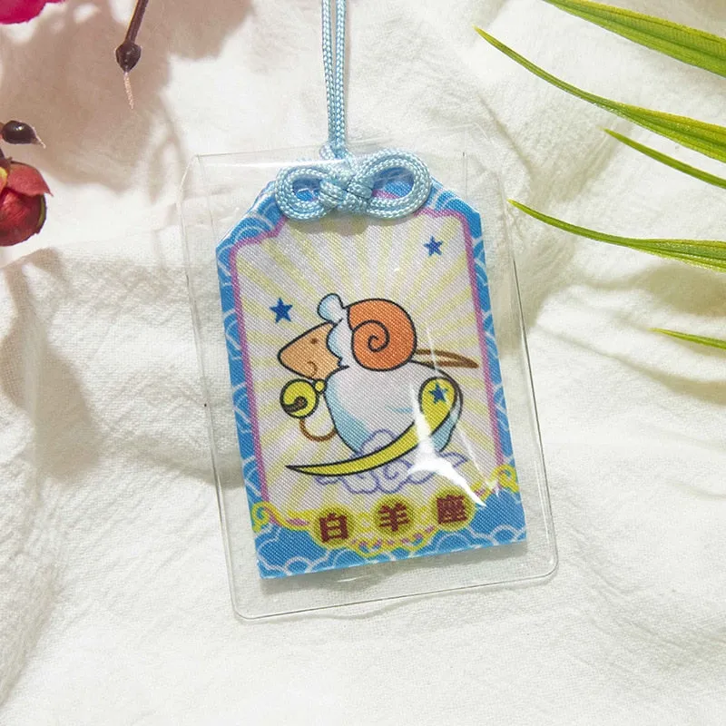 39Style New Omamori Pray Fortune Beauty Health Safe Transparent Wealth Bag Guard Talisman Pendant Keychain Couple Gift