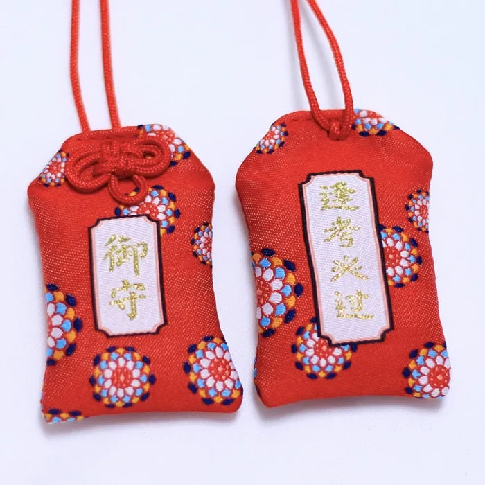 39Style New Omamori Pray Fortune Beauty Health Safe Transparent Wealth Bag Guard Talisman Pendant Keychain Couple Gift