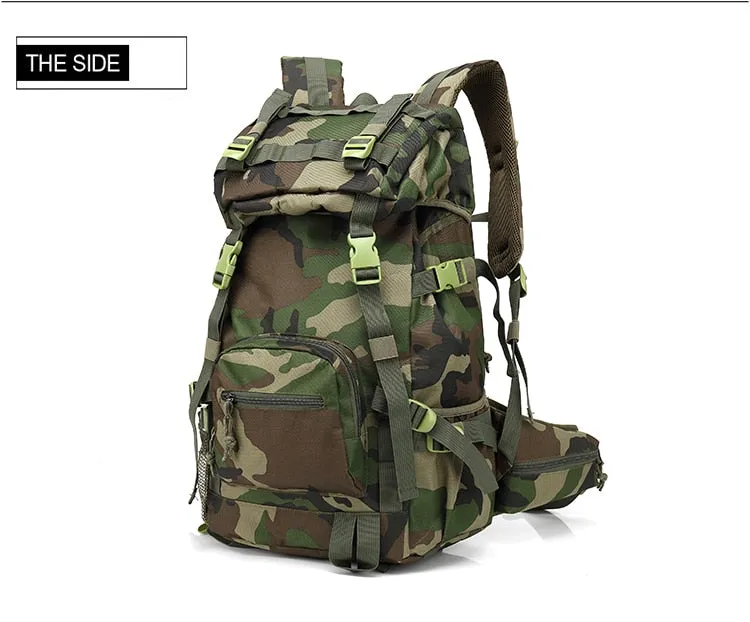 40L Tactical Military Camouflage 600D Backpack