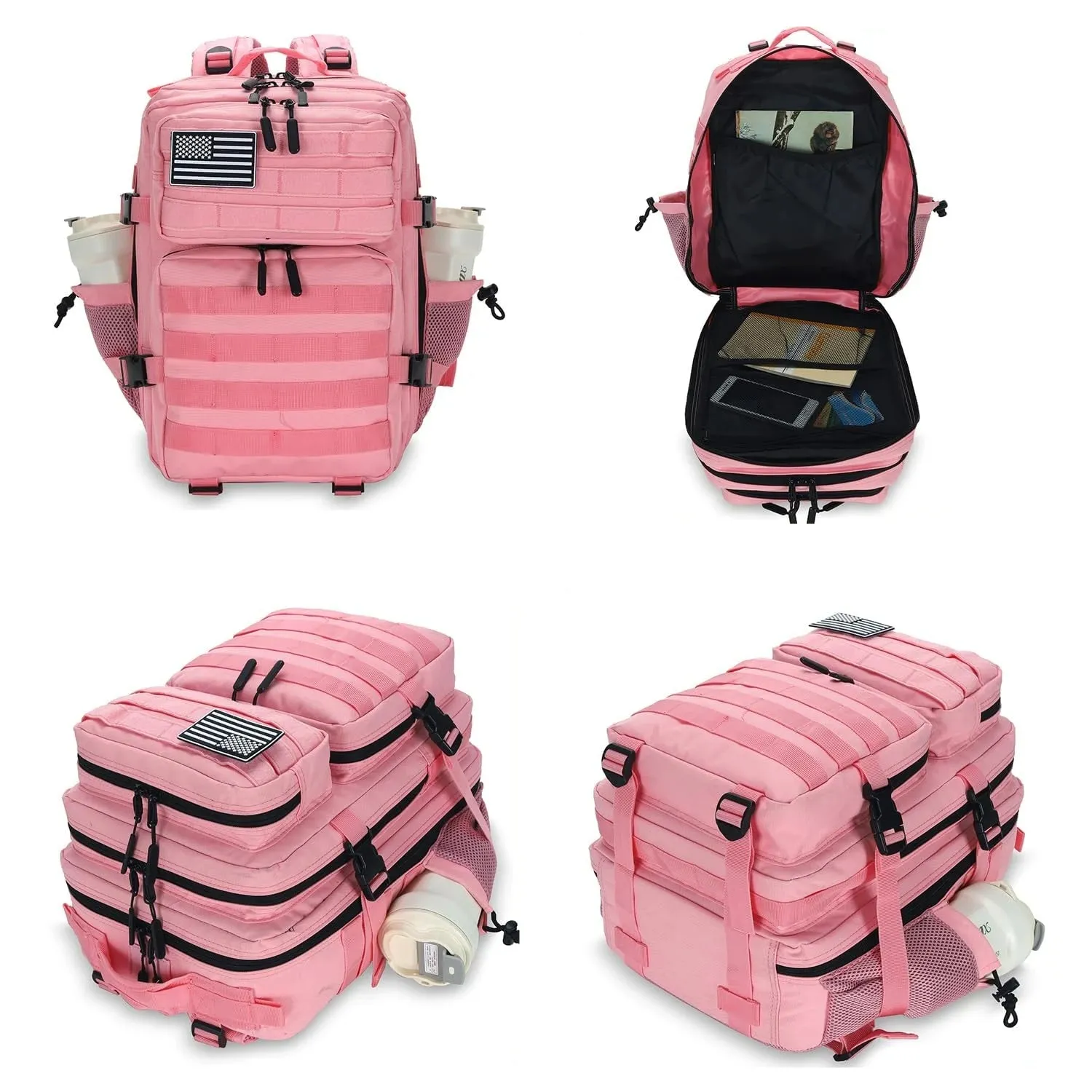 45L 3P Military Molle "Light Pink" Tactical Backpack