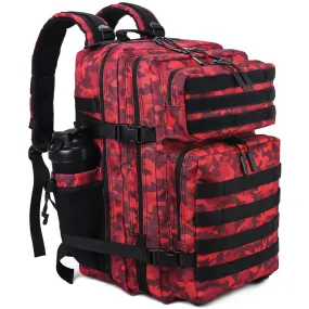 45L 3P Military Molle "Red Camouflage" Tactical Backpack