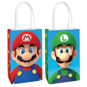 8pk Super Mario Brothers Paper Party Bags