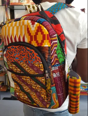 African Print Backpack - Medium