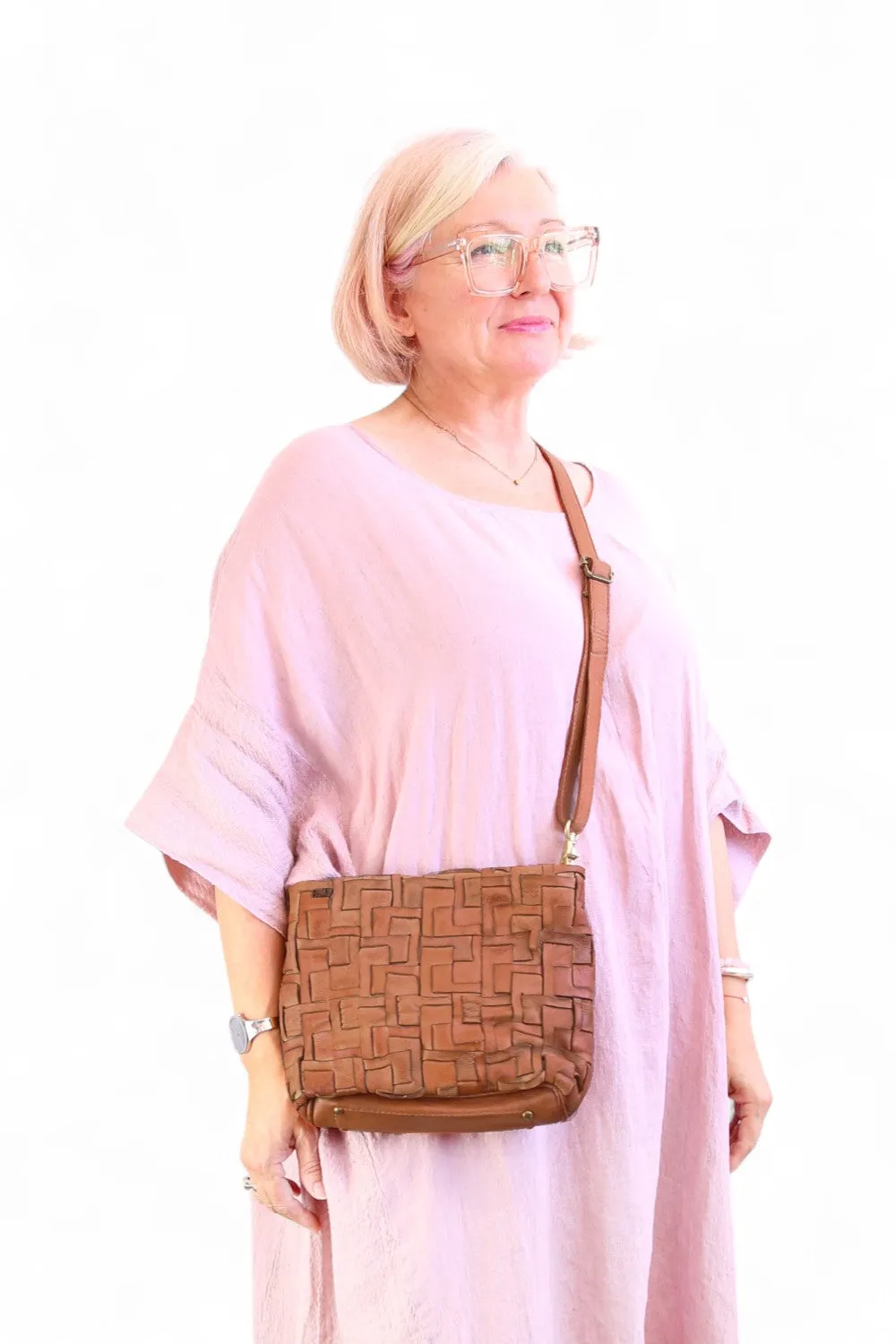 ART N' VINTAGE PRESLEY CROSSBODY BAG HONEY