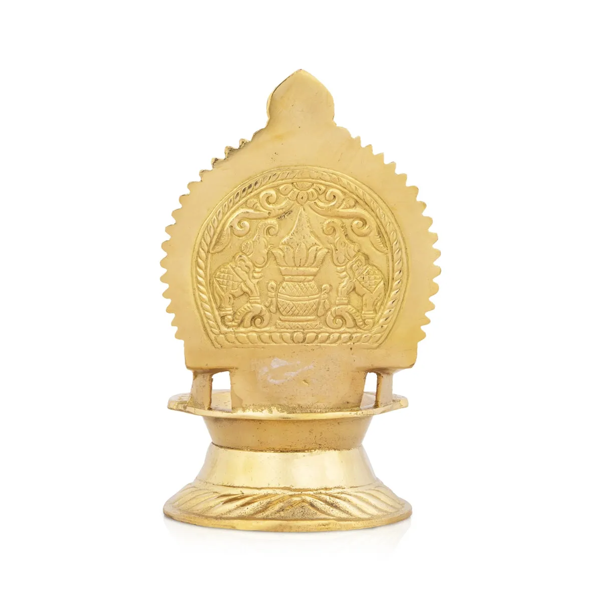 Ashta Lakshmi Vilakku - 5.5 x 3 Inches | Ashta Lakshmi Deepam/ Brass Lamp for Pooja/ 350 Gms Approx