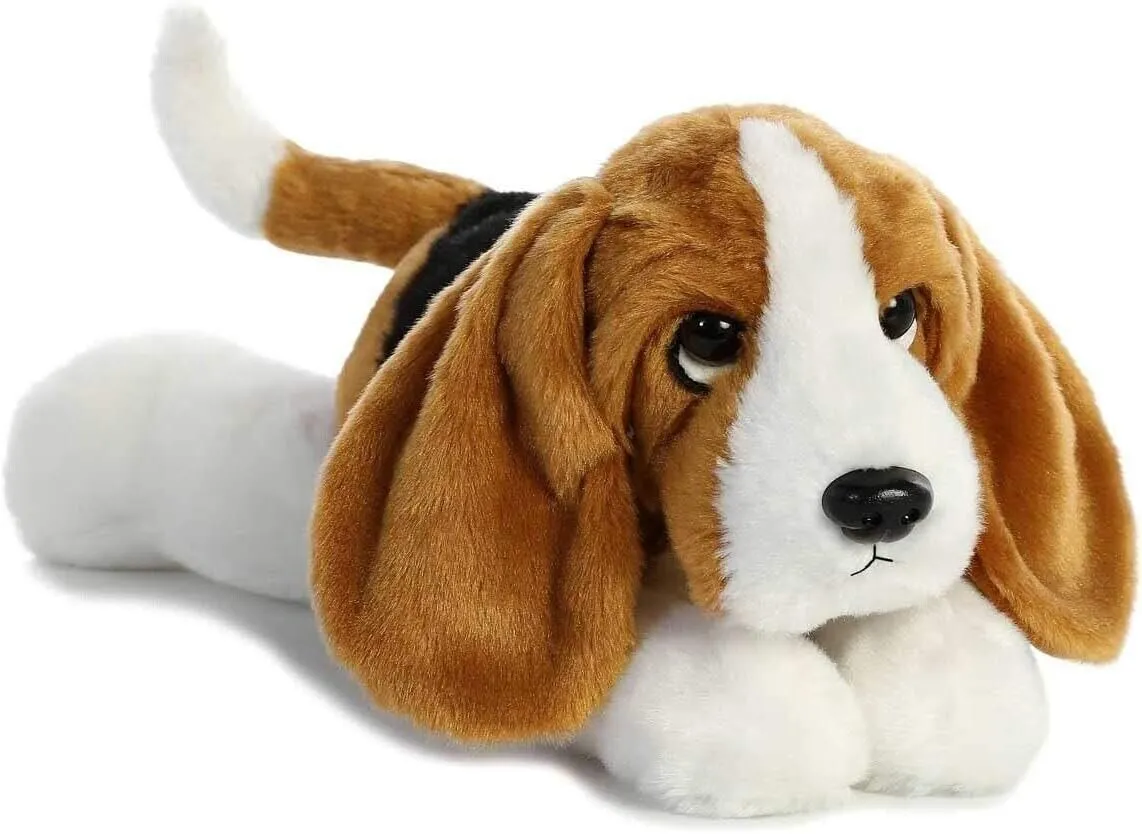 AURORA 31567  Flopsies Basset Hound, 12In, Soft Toy, Multi-Coloured