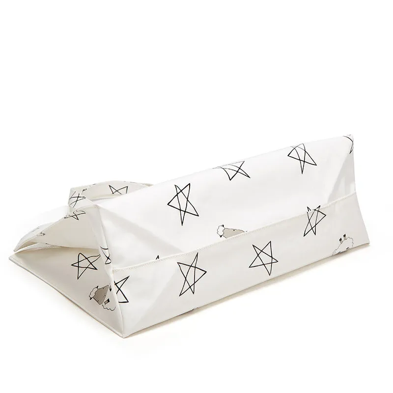 Baa Baa Sheepz Tote Bag Big Star & Sheepz White - Large