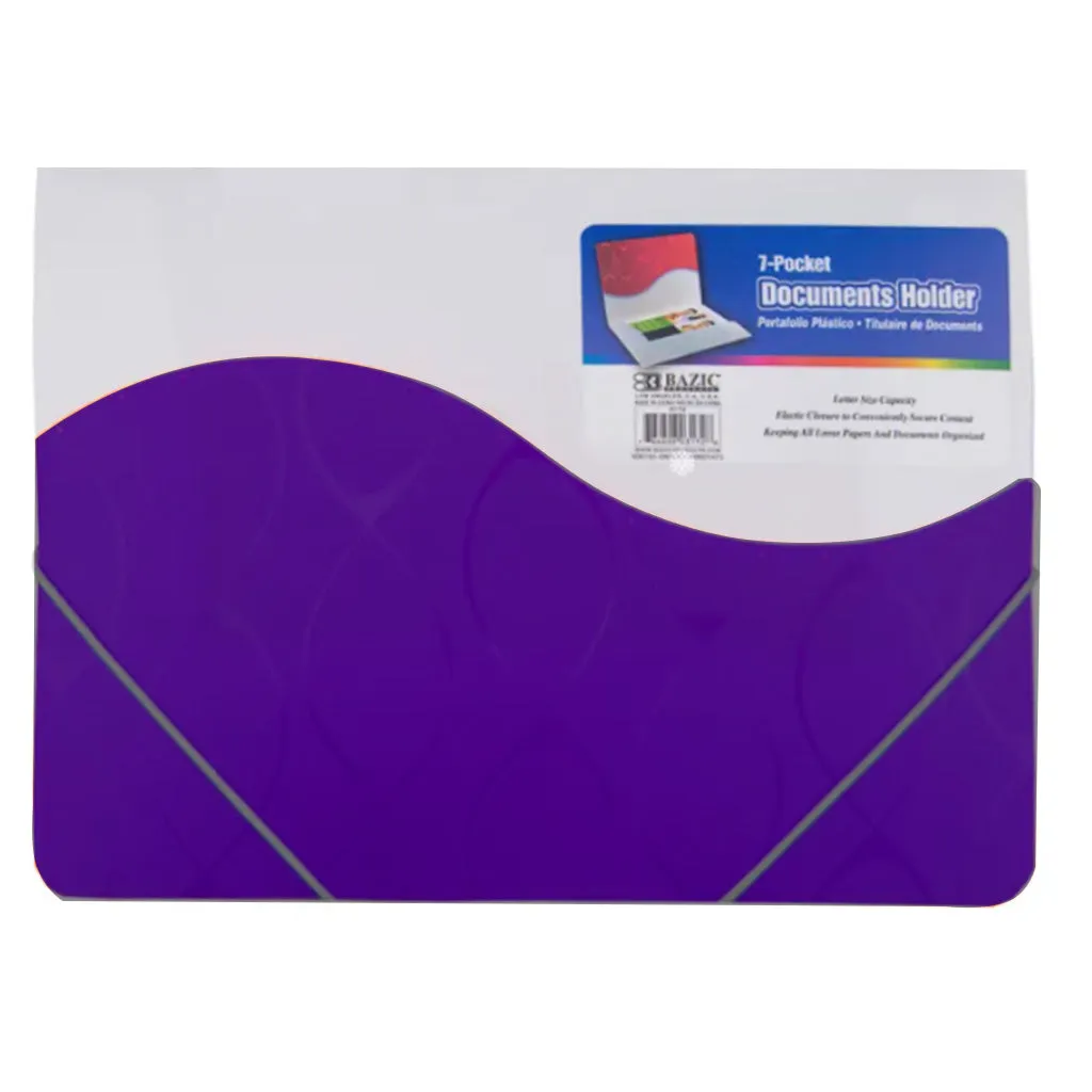 Bazic Document Holder Letter Size with Elastic Band