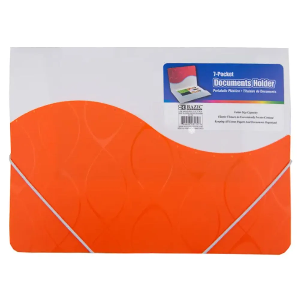 Bazic Document Holder Letter Size with Elastic Band