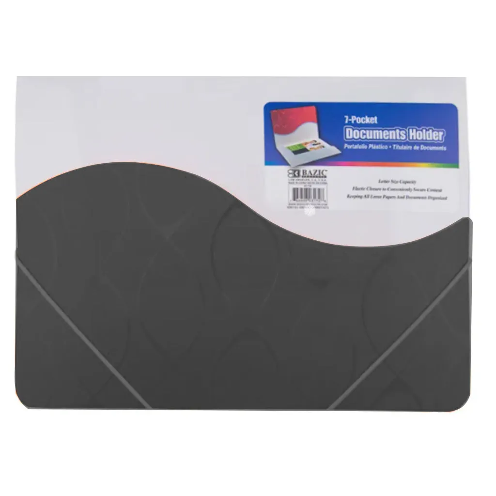 Bazic Document Holder Letter Size with Elastic Band