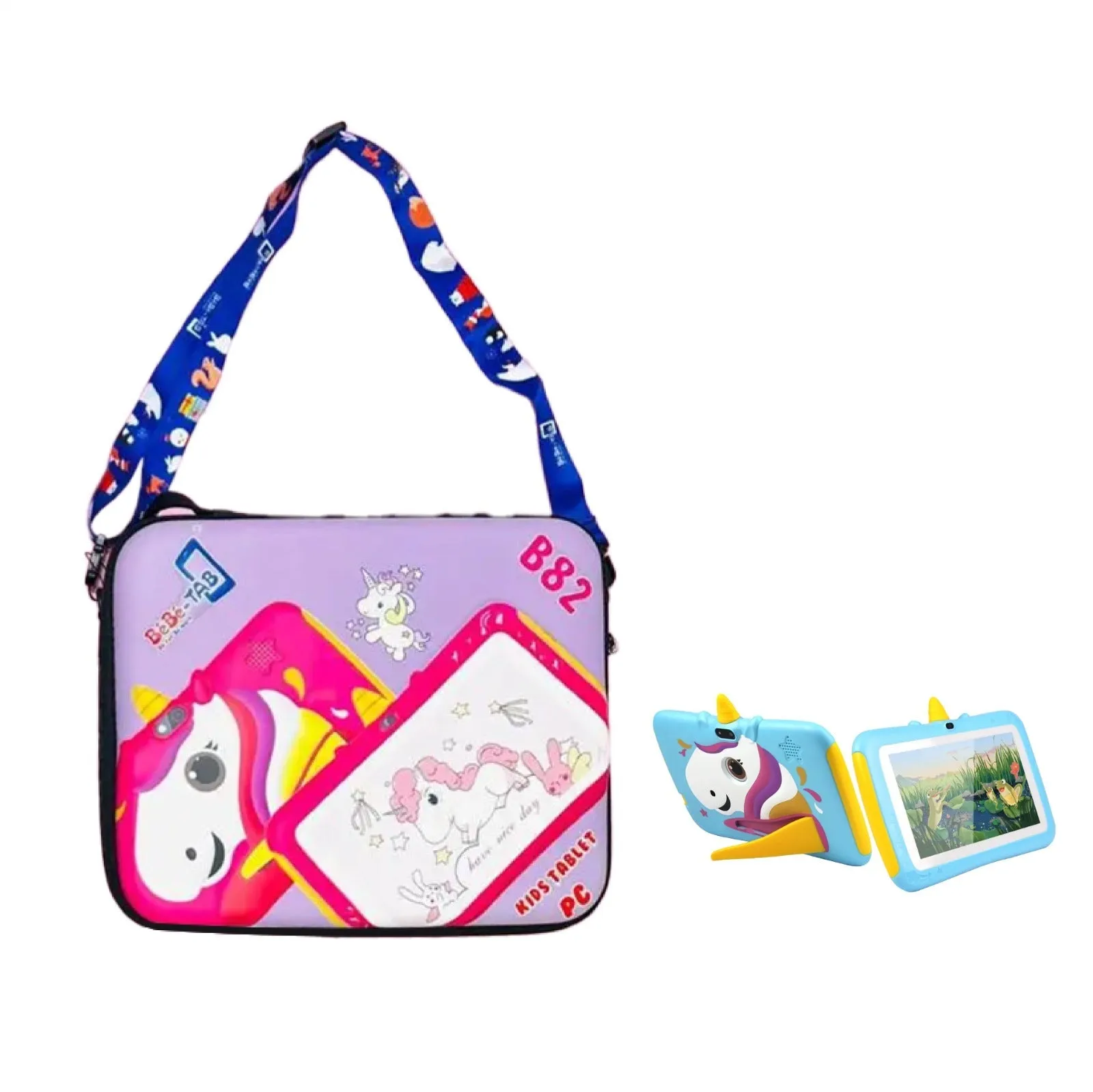 Bebe-Tab Kids Learning Tablet With Bag64Gb Memory4Gb Ram7 Inch3000MahAndroid 10Pink