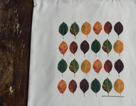 Beech Leaves Autumn tote bag