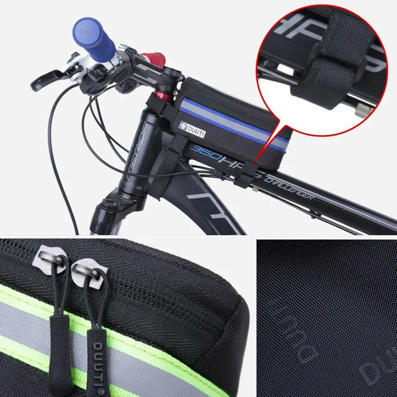 Bicycle Phone Bag Waterproof Reflective Cycling Bag Rainproof Front Touch Screen Road MTB Mountain Bike Phone Bags Accessories