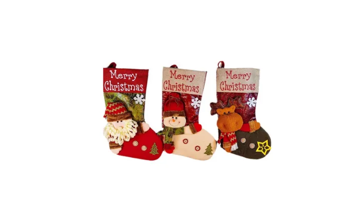 Big Head Doll Christmas Stocking Gift Bag