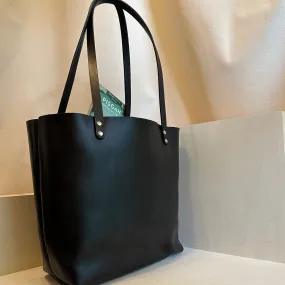 Black EDC Leather Tote Bag