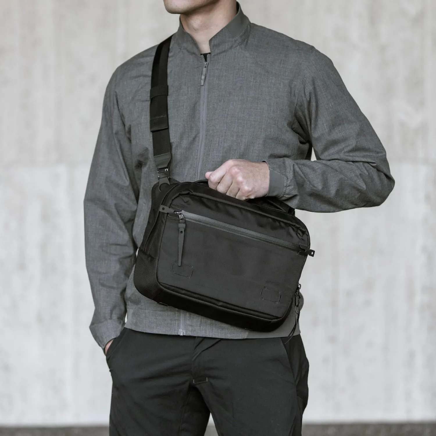 Black Ember 11" Tablet Grip Sling Bag 8L