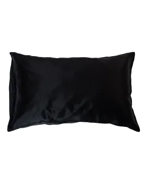 black silk pillowcase