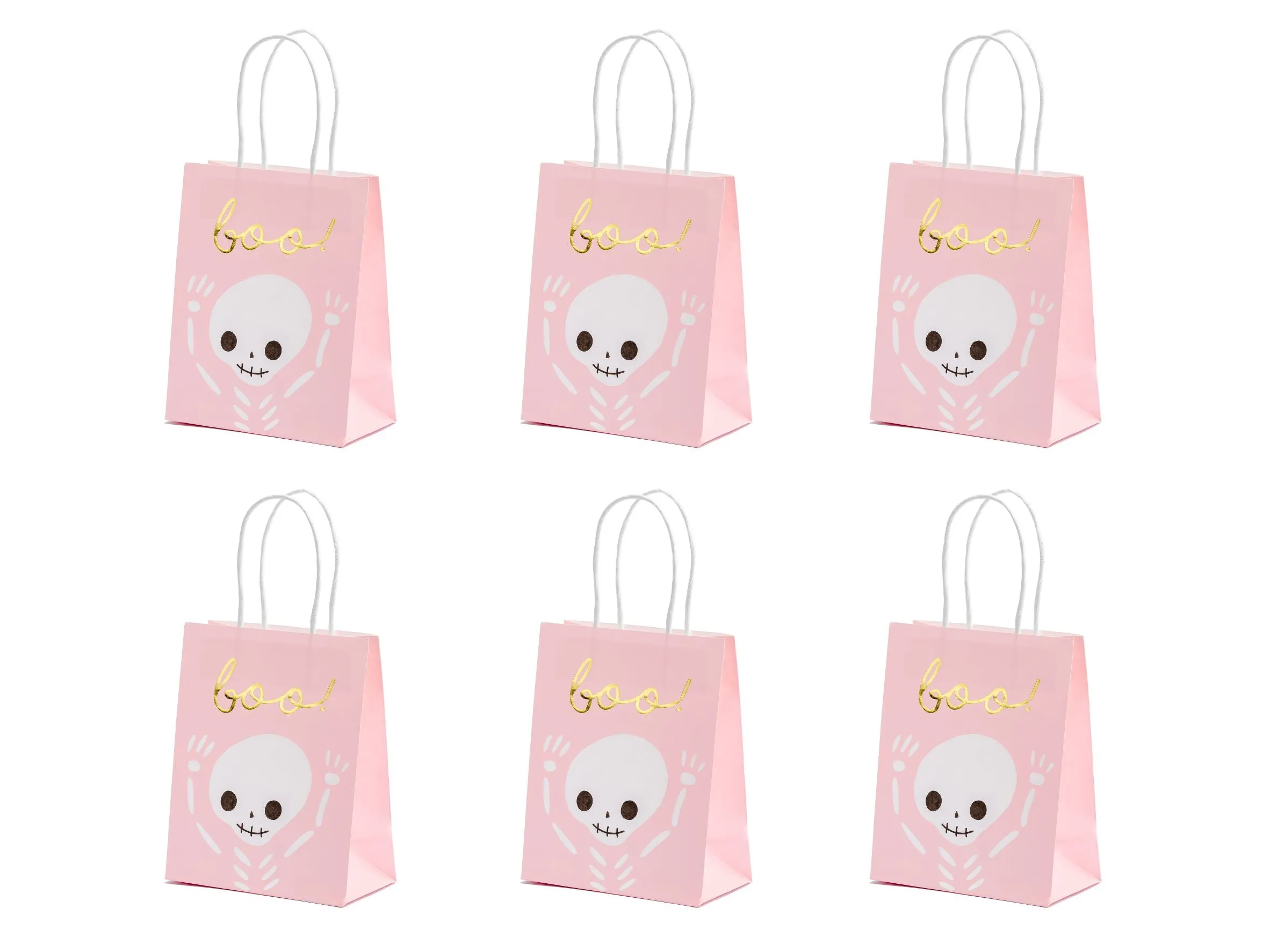 Boo Halloween Gift Bag Pink