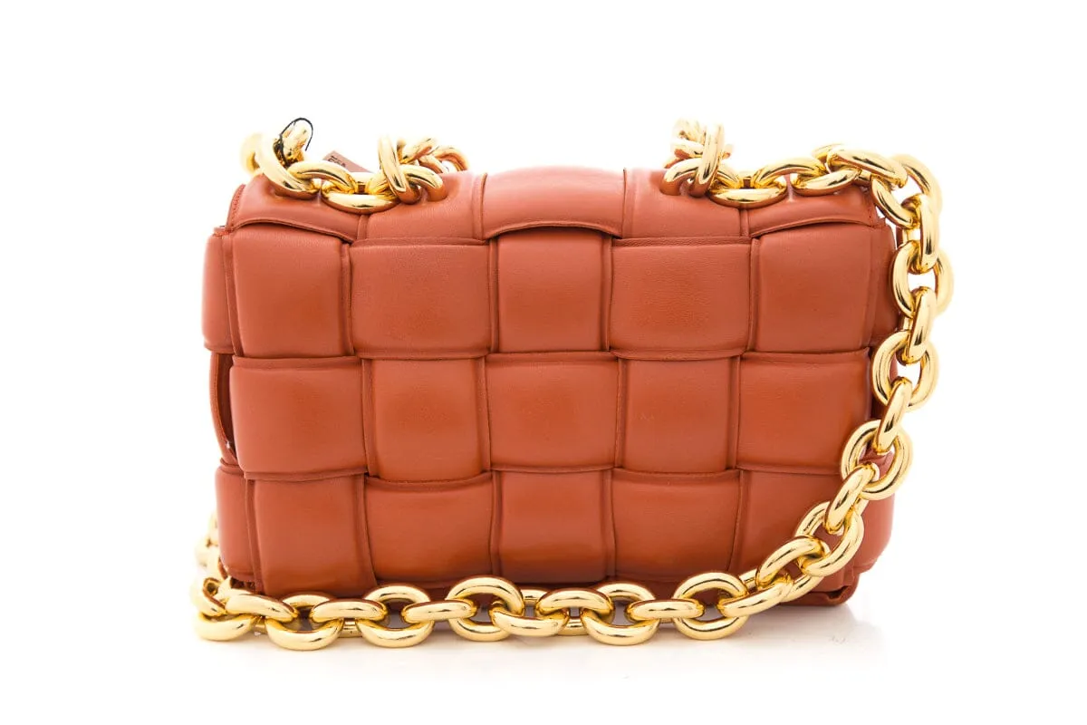 Bottega Veneta Orange Charlotte Padded Handbag