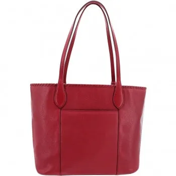 Brighton Red Leather Tote Gabriella Medallion From The Ferrara Collection