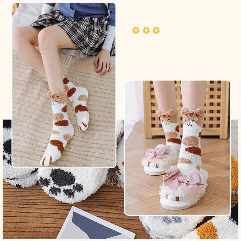 🔥Cat Paw Fuzzy Socks