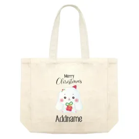 Christmas Cute Animal Series Rabbit Merry Christmas Shopping Bag