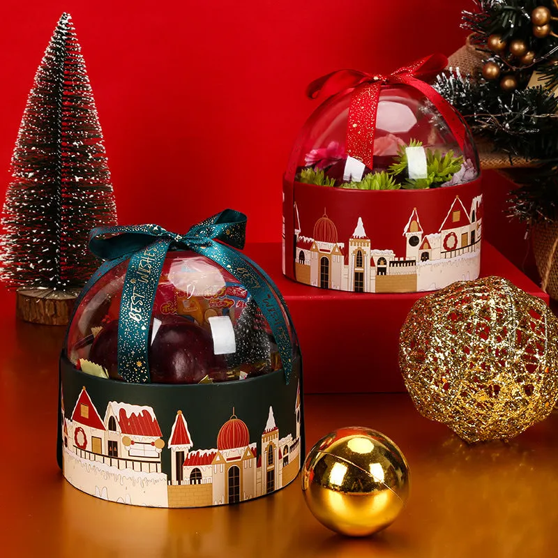 Christmas fruit transparent packing box