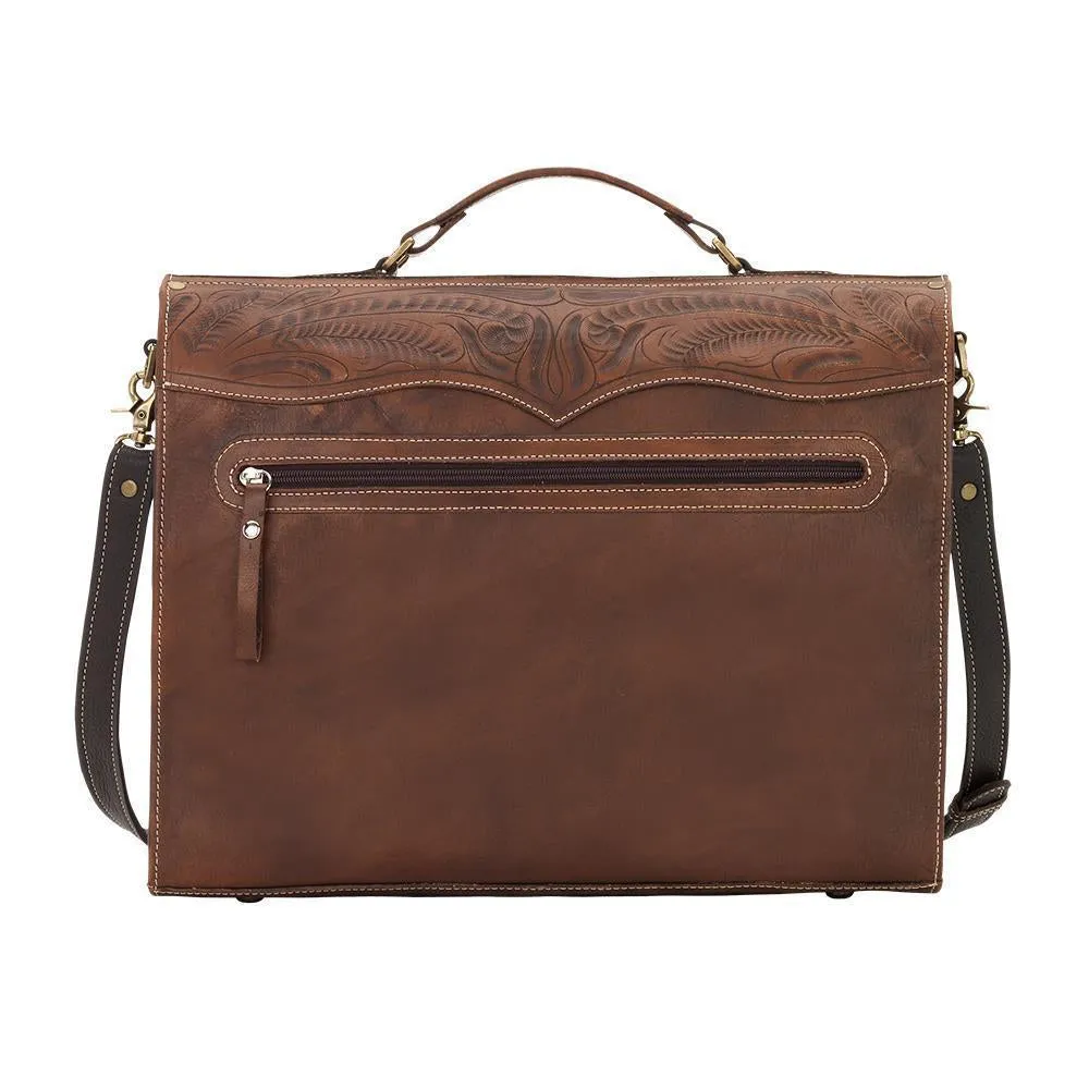 Classic Multi-Compartment Laptop Briefcase w/ Pockets