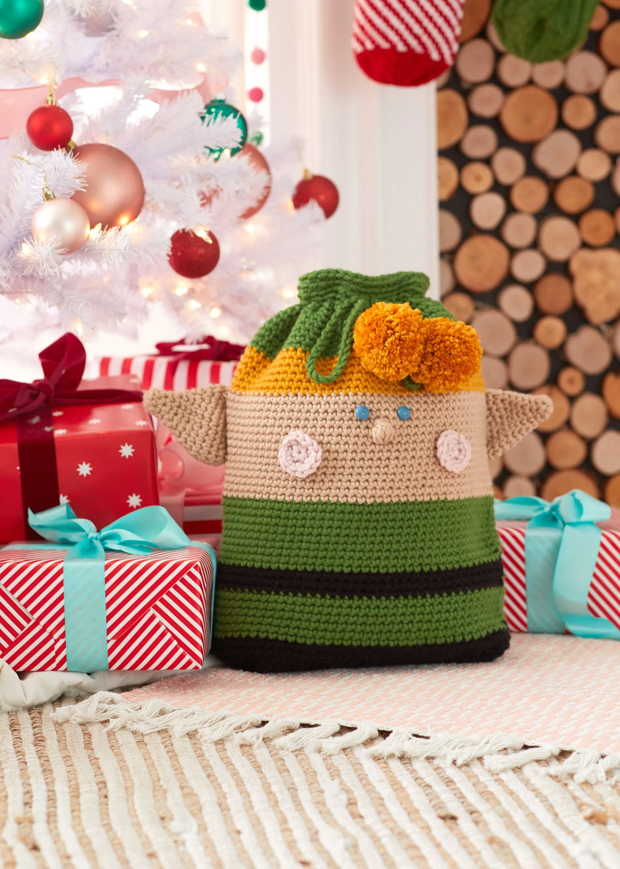 Crochet Elf Gift Bag