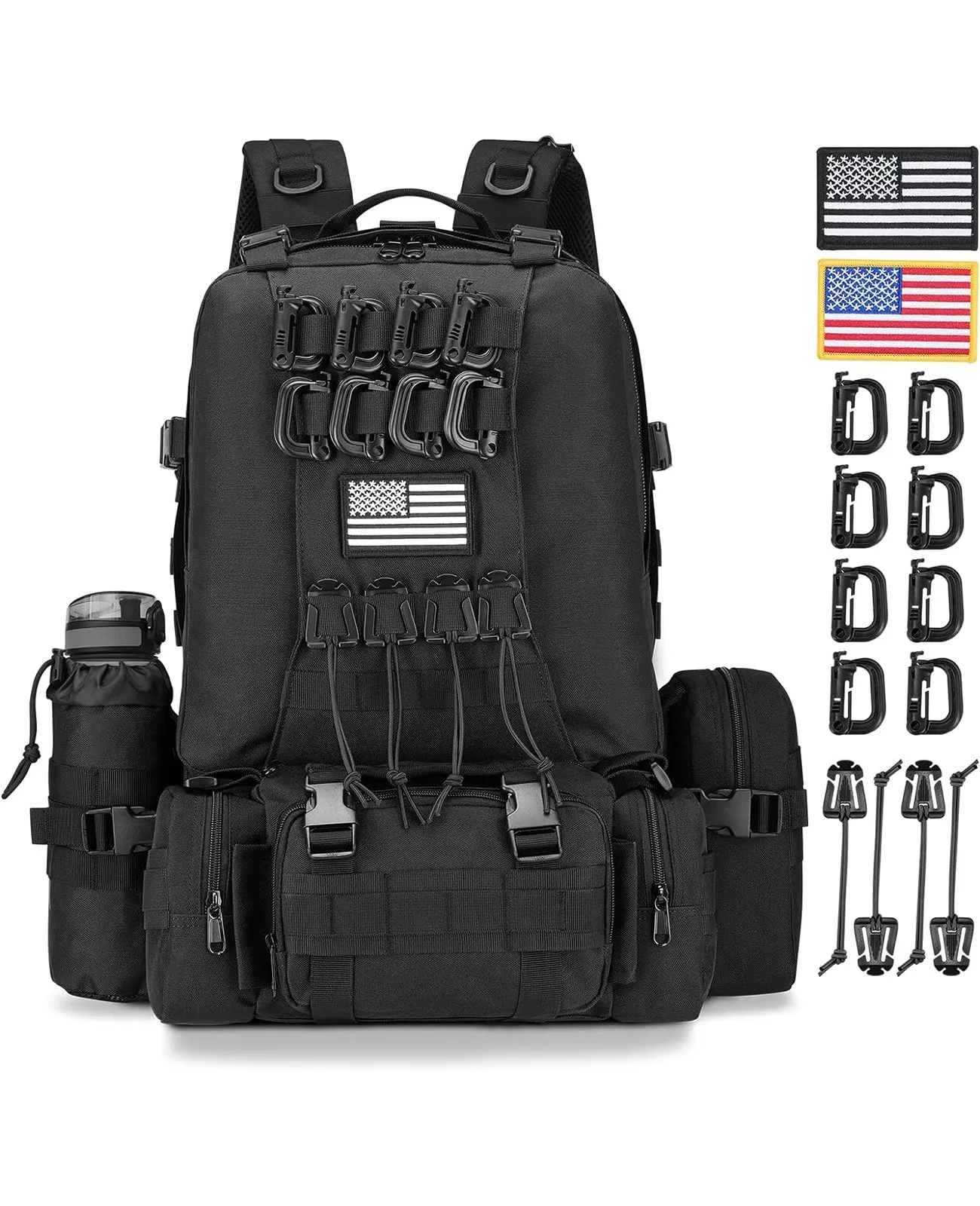 CVLIFE Military Tactical Backpack For Men Large Army Assault Pack