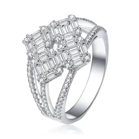 Déco Triple Split Cubic Zirconia Limited Edition Ring