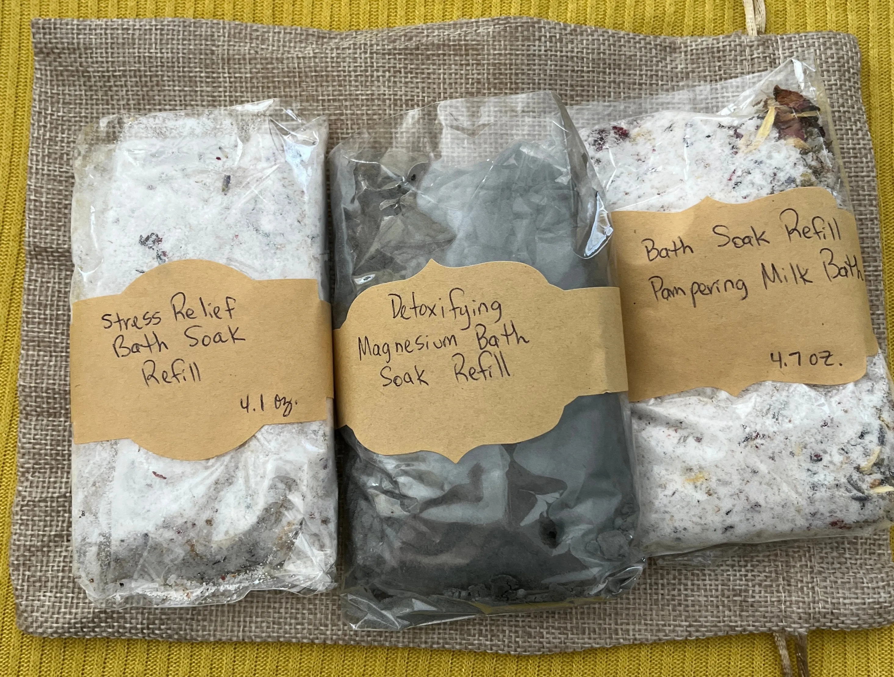 De-stress- Detoxify- Pamper  Bath Soak Bundle