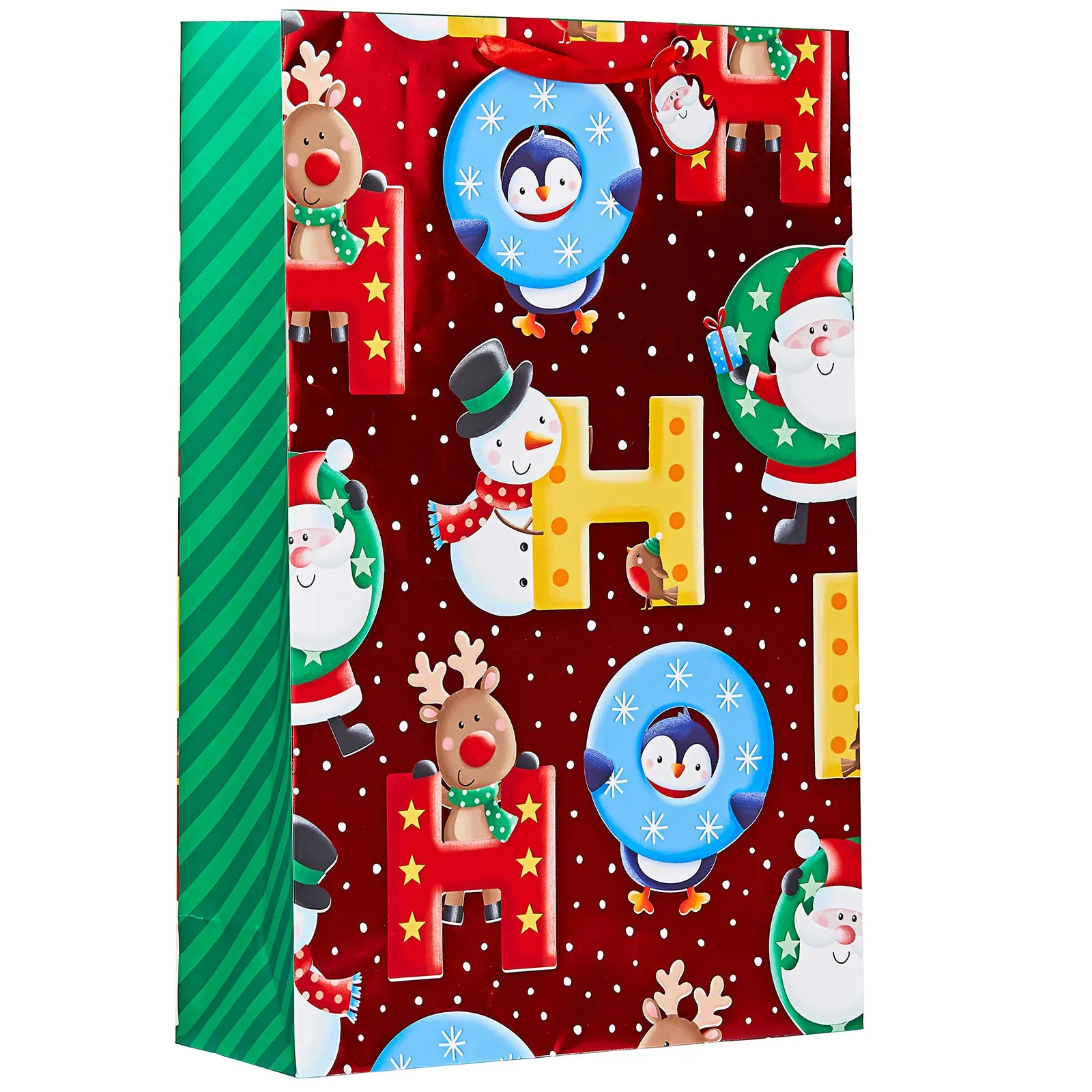 Design By Violet Jumbo Ho Ho Ho Christmas Gift Bag