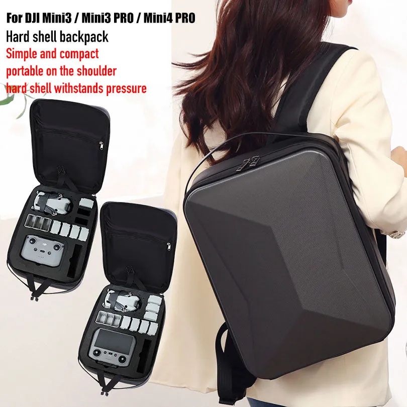 DJI Mini3 / Mini3 PRO / Mini4 PRO backpack storage bag drone hard shell storage box accessories