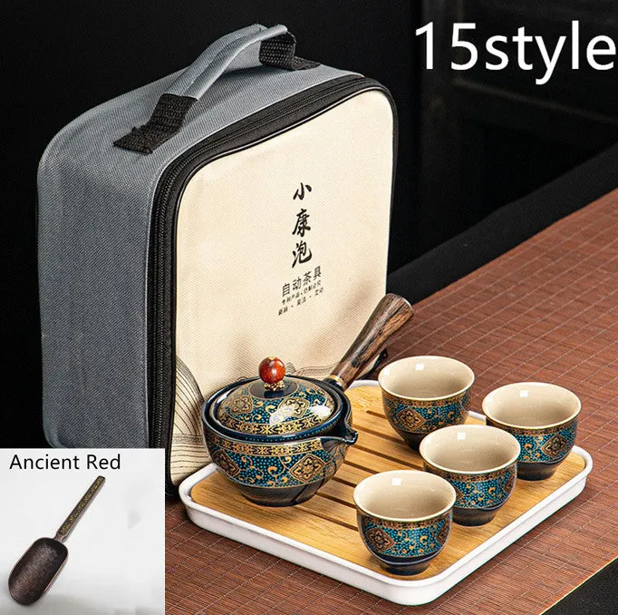 Dongni Simple 360 Degree Rotation Xiaoyao Teapot Tea Set