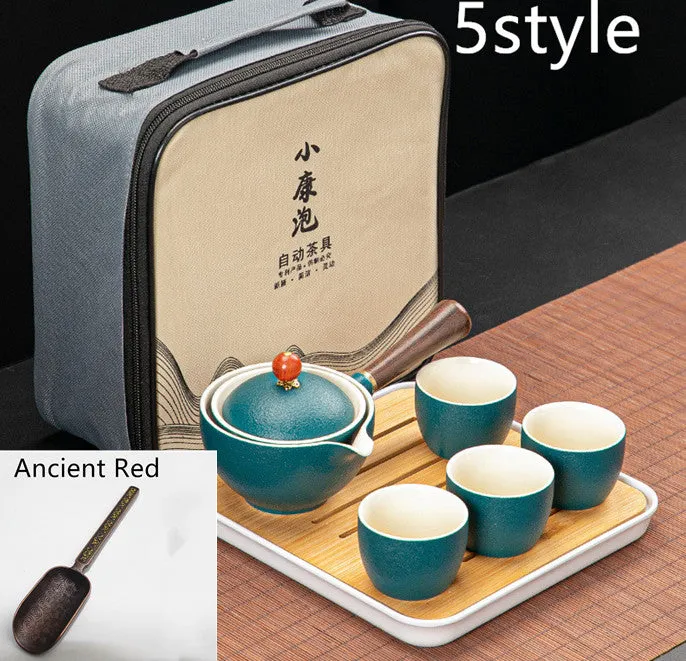 Dongni Simple 360 Degree Rotation Xiaoyao Teapot Tea Set