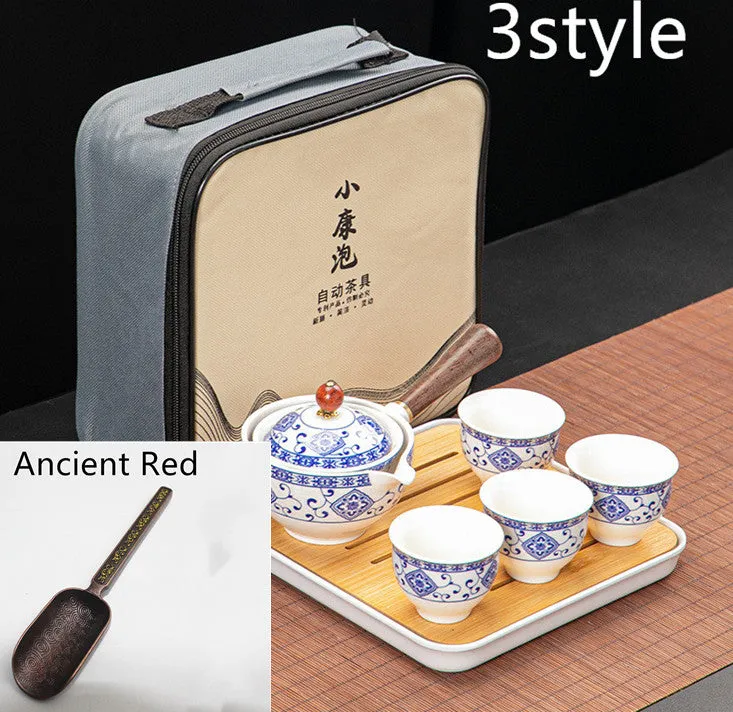 Dongni Simple 360 Degree Rotation Xiaoyao Teapot Tea Set