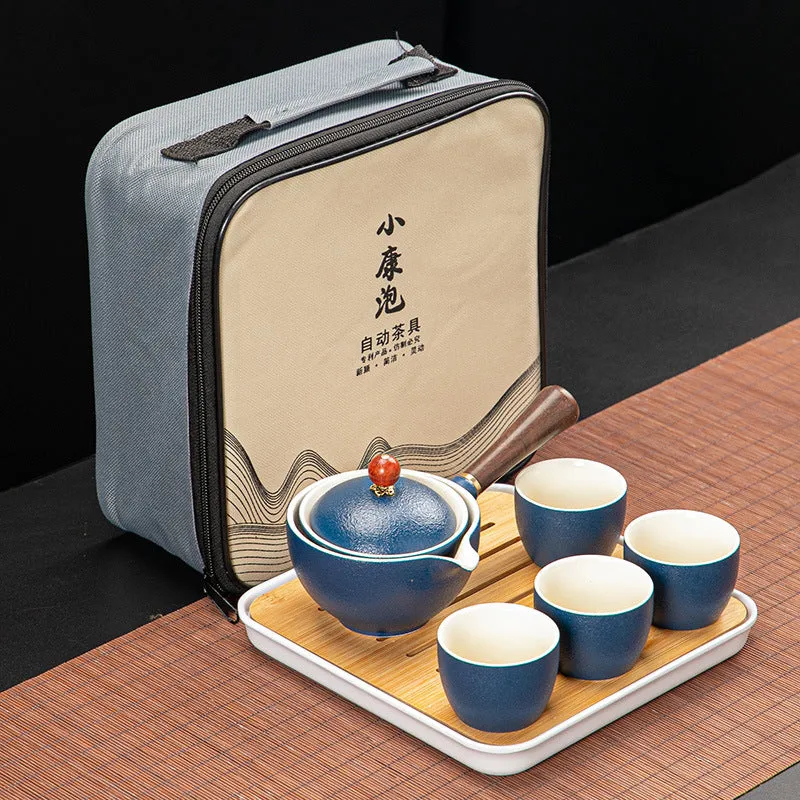 Dongni Simple 360 Degree Rotation Xiaoyao Teapot Tea Set