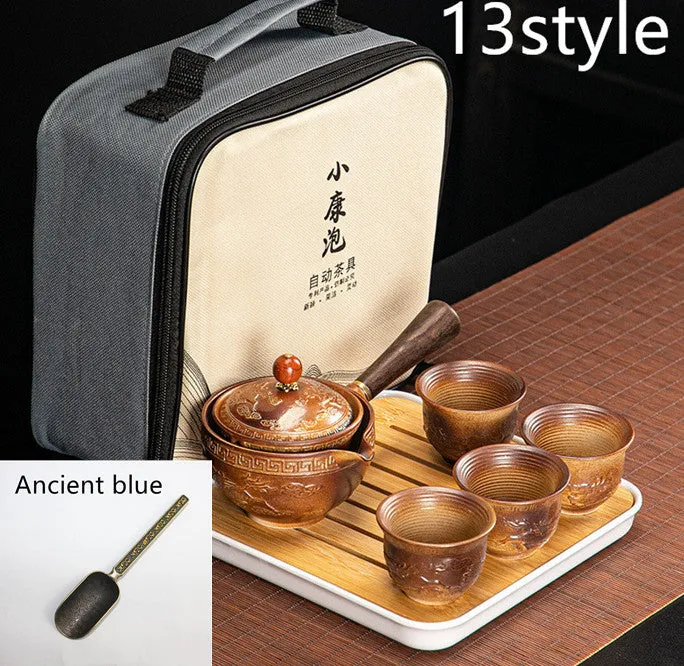 Dongni Simple 360 Degree Rotation Xiaoyao Teapot Tea Set