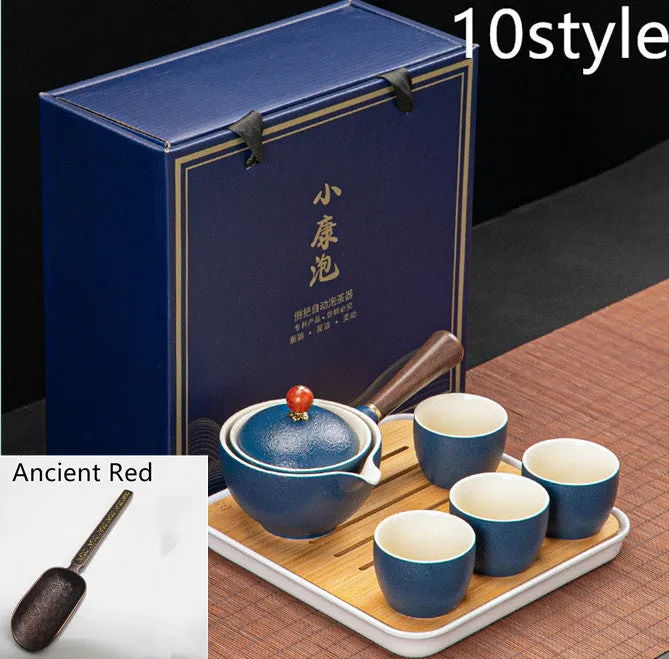 Dongni Simple 360 Degree Rotation Xiaoyao Teapot Tea Set