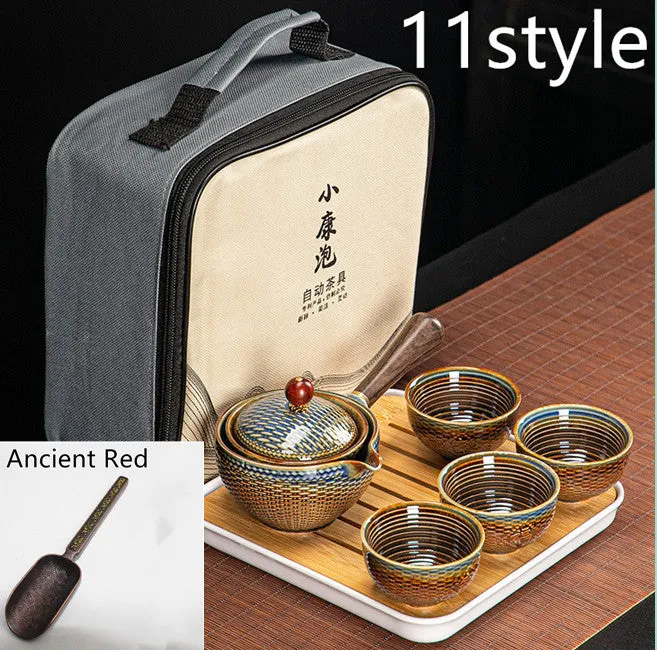 Dongni Simple 360 Degree Rotation Xiaoyao Teapot Tea Set