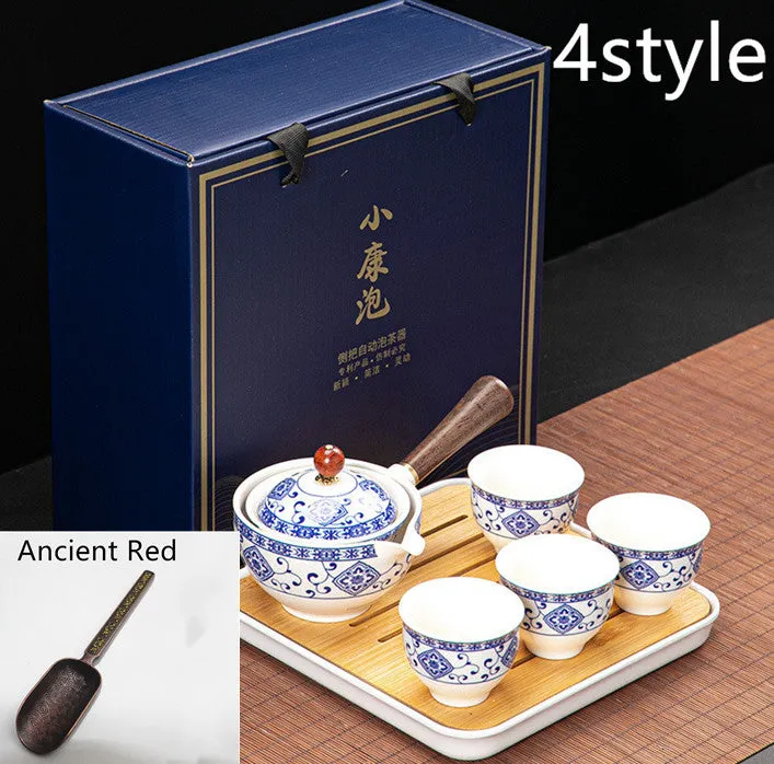 Dongni Simple 360 Degree Rotation Xiaoyao Teapot Tea Set