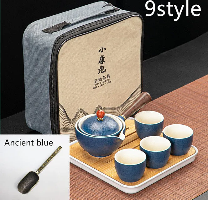 Dongni Simple 360 Degree Rotation Xiaoyao Teapot Tea Set